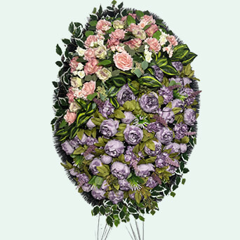 Венок из искусственных цветов